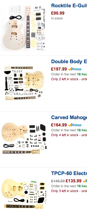 DIY guitar kits Amazon